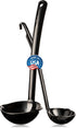 Soup and Sauce Ladle Set of 2 - Durable, Heat-Resistant Kitchen Utensils, Perfect for Serving & Cooking, Made in USA, Dishwasher Safe (Black)...