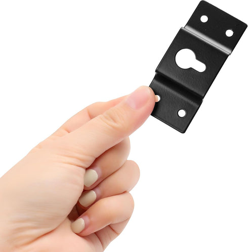uxcell 5 Pcs Wall-Mounted Speaker Hanging Brackets, 7cm Long Speaker Mounting Clothing Rack Iron Hanger Plate Accessories for Surround Sound Box A...