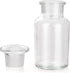 2 Packs 250ml Glass Reagent Bottle,Lab Wide Mouth Reagent Bottle, Glass Bottle With Glass Ground Stopper (Clear)...