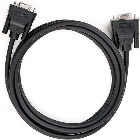 DTech DB9 RS232 Serial Cable Female to Female Null Modem Cord Full Handshaking 7 Wire Crossover for Data Communication (5 Feet, Black)...