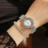 Weicam Elegant Women Crystal Bangle Analog Quartz Wristwatch...