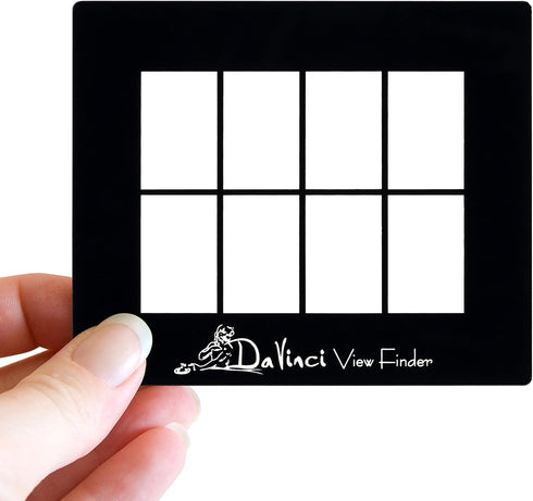 Creative Mark Davinci Artist Viewfinder - 3" x 4" Viewfinder for Drawing Allows Scene or Object in Eight Sections...