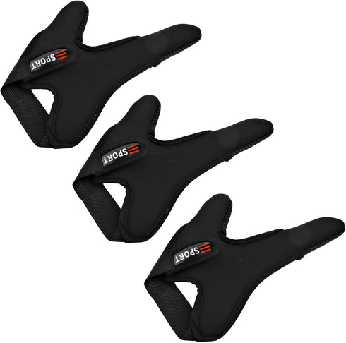 Double-Finger Gloves, 3 Pack Anti-Slip Fishing Glove, Professional Finger Gloves Protector Unisex Elastic Band Glove for Outdoor Fishing, Fit Righ...