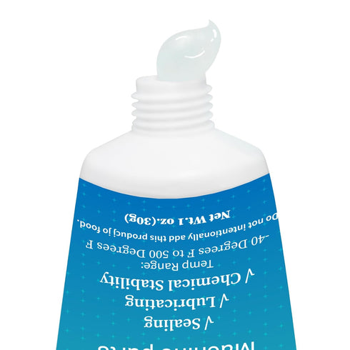 Food Grade Silicone Grease Lubricant for Plumber Faucet Valve Pool Filter O-Rings Kit 4-Pack 1 oz Tubes...
