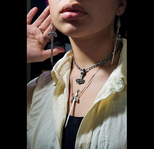 Assorted Rapier Swords Fencing Bookmark Charm Pendant for DIY Jewelry Making Accessaries(12pcs,Antique Silver)...