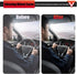 1PC Leather Steering Wheel Cover,Stitch on Wrap,DIY Sewing with Needle Thread,Anti-Slip Car Steering Wheel Protector for Max Diameter 15 Inch(Glos...