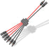 Solar Connectors Cable for 3 Solar Panels, Parallel 10AWG Solar Panel Connectors Y Branch Adapter Tool-free (FMMM/MFFF)...