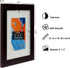 Kiera Grace Classic Langford Wooden Picture Frame, 8" x 10", Dark Brown...