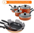 BYKITCHEN Pan and Pot Protectors, Larger & Thicker Pan Protectors with Stars, Set of 6 and 3 Different Sizes, Pot Protectors for Stacking and Prot...