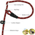 10FT / 20FT Long Slip Lead Dog Leash, 3/8" Thick Nylon Reflective Rope Anti-Choke Training Lead for Medium Large Dogs...