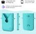 Beach Phone Holder, Silicone Phone Case Holder Charm Accessory for Bogg Bag - Pink, Universal, Waterproof, Keychain Carabiner Included, Compatible...
