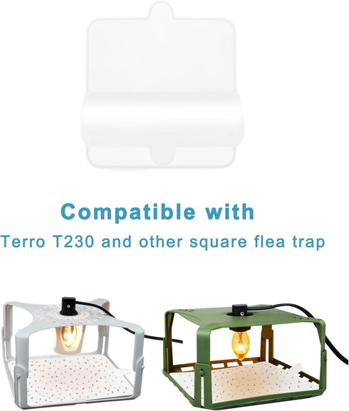 30 Pcs Flea Trap Refill Glue Boards for Terro T230 T231 Indoor Flea Light Traps, 6" Replacement Sticky Pads Fits Square Flea Bed Bug Traps for Ins...