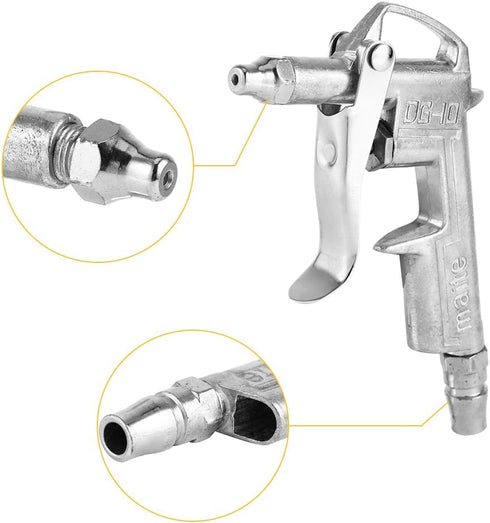 Haofy Air Blow Gun DG-10 Air Duster Blow Gun, Industrial Pneumatic Air Compressor Accessory with Air Flow Nozzle and Air Flow Extension, Professio...