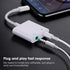 2 Pack Lightning to 3.5mm AUX Audio Charger Splitter for iPhone 14/13/12/11/XS/XR/X 8/iPad/iPod, Apple MFi Certified, 2 in 1 Headphone Adapter...