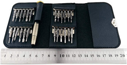 25PCS Mini Screwdriver Set with Case, Precision Screwdriver Kit with 6 Different Size Flathead and Phillips Screwdrivers, Perfect mini Screwdriver...