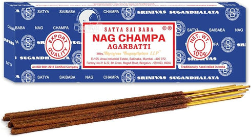 Satya Sai Baba Nag Champa Incense Sticks, 100-gram (Pack of 2)...