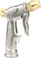 Garden Hose Nozzle, Upgrade 100% Heavy Duty Metal High Pressure Water Hose Nozzle with 4 Spray Patterns Rotating for Outdoor Lawn & Garden Waterin...