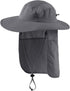 Home Prefer UPF 50+ Mens Wide Brim Fishing Hat with Neck Flap Sun Hat for Men Women Sun Protection Cap...