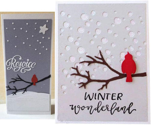 Bird Perch Net Metal Die Cuts,Spring Bird Net Tree Cutting Dies Cut Stencils for DIY Scrapbooking Album Dies Card Making Silver 10.7cm x 12.4cm4.2...