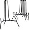 Mocoosy 4 Pack 8 Inch Improved Anti-Slip Plate Stands for Display, Plate Holder Display Stand, Picture Frame Holder Stand, Black Iron Easel Stands...