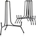 Mocoosy 4 Pack 8 Inch Improved Anti-Slip Plate Stands for Display, Plate Holder Display Stand, Picture Frame Holder Stand, Black Iron Easel Stands...