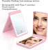 Pocket Mirror, 1X/3X Magnification LED Compact Travel Makeup Mirror with Light for Purse, 2-Sided, Portable, Folding, Handheld, (Rechargeable, 5.1...