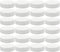 Cornucopia Brands White Plastic Standard Mason Jar Lids (24-Pack); Regular Mouth Lined Storage Caps...