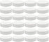 Cornucopia Brands White Plastic Standard Mason Jar Lids (24-Pack); Regular Mouth Lined Storage Caps...