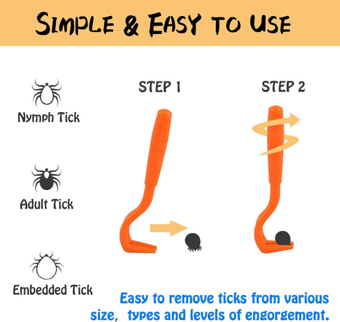 Tick Removal Tool for Dogs, Cat Comb for Shedding, Stainless Steel Pet Hair Grooming Comb Kit, Tear Stain Remover Comb for Small Dogs(10 Pack)...