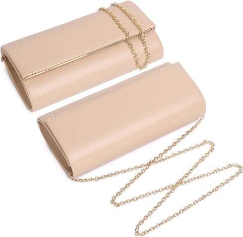 Women Evening Bag Vegan Leather Clutch Purse Shoulder Crossbody Envelope Bag for Party Wedding Prom Bridal...