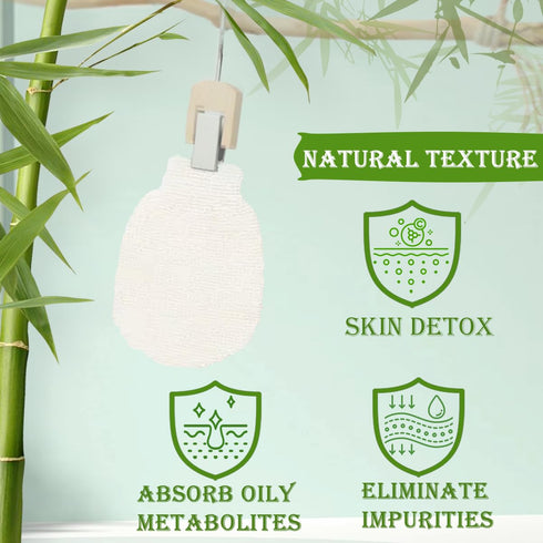2PCS Exfoliating shower Gloves Dual Texture for Shower, Spa, Massage and Body Scrubs,Remover Exfoliate & Dead Skin Remover...