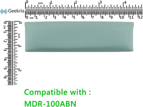 Geekria Protein Leather Headband Pad Compatible with Sony MDR-100ABN, WH-H900N, Headphones Replacement Band, Headset Head Top Cushion Cover Repair...