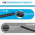 ZOFFI Hybrid Windshield Wiper Blade Refills 26"+17" Set of 4, 8.5mm width with natural AAAA level rubber...