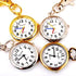 ZIMI 4 PCS Round Analog Women's Men's Nurses Keychain Key Ring Watch Simple Easy to Read time Quartz Unisex Pendant Clock...