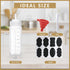 8 Pack 12 oz Plastic Squeeze Squirt Condiment Bottles with Cap Lids - Perfect for Condiments, Oil, Icing, Liquids–Set of 8 with extra 1 Silicone F...