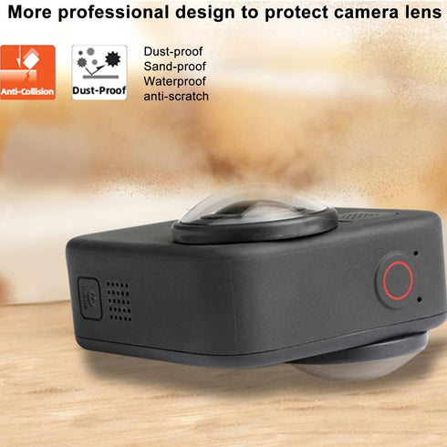 ?2 Pcs? FitStill Lens Cover for Go Pro MAX Action Camera Lens Protector Kit, Sticky Lens Guards Protection for Camera, Go Pro MAX Waterproof Trans...