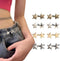 Pant Waist Tightener, 8 Sets Adjustable Pentacle Button for Jeans, Instant Removable Jean Buttons for Loose Jeans, No Sewing Required Pant Clips f...