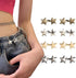 Pant Waist Tightener, 8 Sets Adjustable Pentacle Button for Jeans, Instant Removable Jean Buttons for Loose Jeans, No Sewing Required Pant Clips f...