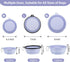 Kytely Collapsible Dog Bowls X-Large (1500ml), 2 Pack Foldable Dog Travel Bowls, Portable Dog Water Food Bowl with Clasp, Pet Feeding Cup Dish for...
