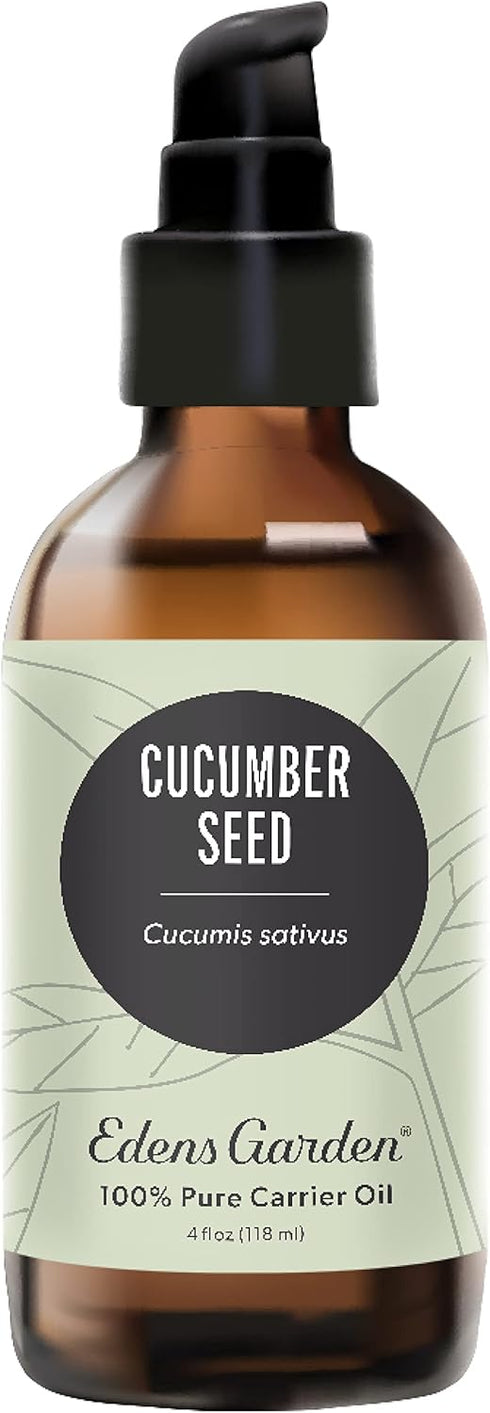 Edens Garden Cucumber Seed Carrier Oil- 100% Pure Premium Cold Pressed & Hexane Free, Natural Moisturizer for Face, Skin, Hair, Scalp & Nail Care,...