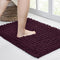 Walensee Bathroom Rug Non Slip Bath Mat (36x24 Inch Plum Purple) Water Absorbent Super Soft Shaggy Chenille Machine Washable Dry Extra Thick Large...