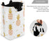 senya Pink Pineapple with Gold Glitter Large Storage Basket with Handles Collapsible Organizer Bin Laundry Hamper for Nursery Clothes Toys...