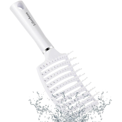 Hair Brush, Detangling Hair Brush, Curved Detangler Brush for Women Men kids Curly Think Fine Thin Long Short Wet Dry Hair, Professional Hair Styl...