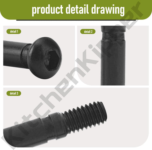 ASP2400D 2-Stage Snow Blower Shear Pin Set for EGO 24 in Self-Propelled 2-Stage Snow Blower with Peak Power - Includes 4 Snow Blower Shear Pins an...