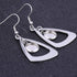 20pcs Stainless Steel Triangle Earring Base 8mm 10mm Round Cameo Cabochon Bezel Setting Blanks DIY Ear Hooks findings (8mm)...