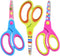 Kids Scissors Set of 3 pack, Safety Children Scissors, Small Craft Scissors with Blunt-Tip Floral Print Blade and Soft Grip, Great for DIY, Arts, ...