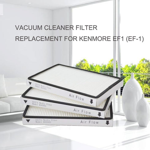 EZ SPARES 3 PCS Compatible with Kenmore EF1 (EF-1) Exhaust Vacuum Filter Compares to 86889 HEPA Filter HEPA Filter Great for Homes …...