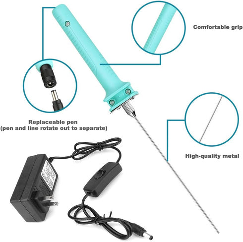 Foam Cutter, Jhua Hot Wire Knife Foam Cutter Electric Styrofoam Cutting Tool, 15W Foam Board Cutter with 4 inch Cutting Machine Pen for Styrofoam ...