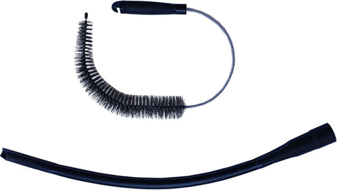 Dryer Vent Cleaner Kit Vacuum Attachment and Dryer Vent Brush. This Dryer Lint Brush Vent Trap Cleaner Tool Can Reduce Your Risk of A House Fire! ...