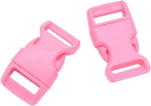 15 Pack Curved Side Quick Release Plastic Buckles for Paracord Bracelets Clasp 5/8 inch(15mm) Webbing/Backpack Straps...